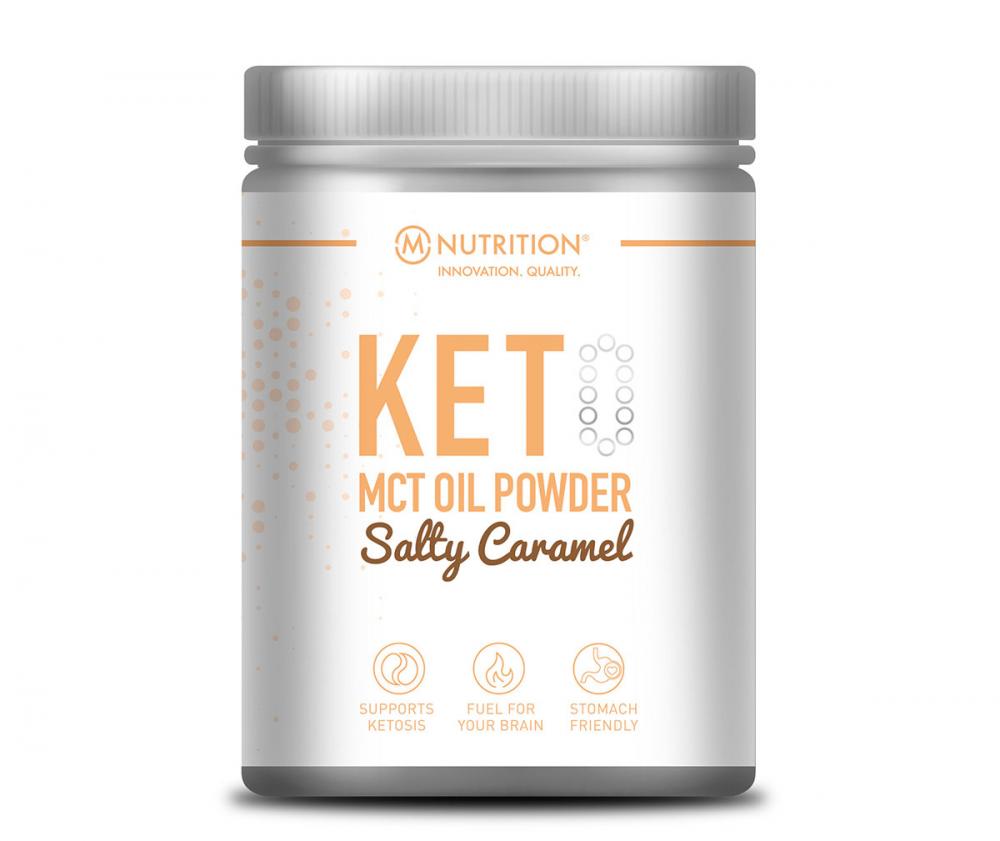 M-Nutrition KET-0 MCT Oil Powder, Salty Caramel, 390 g