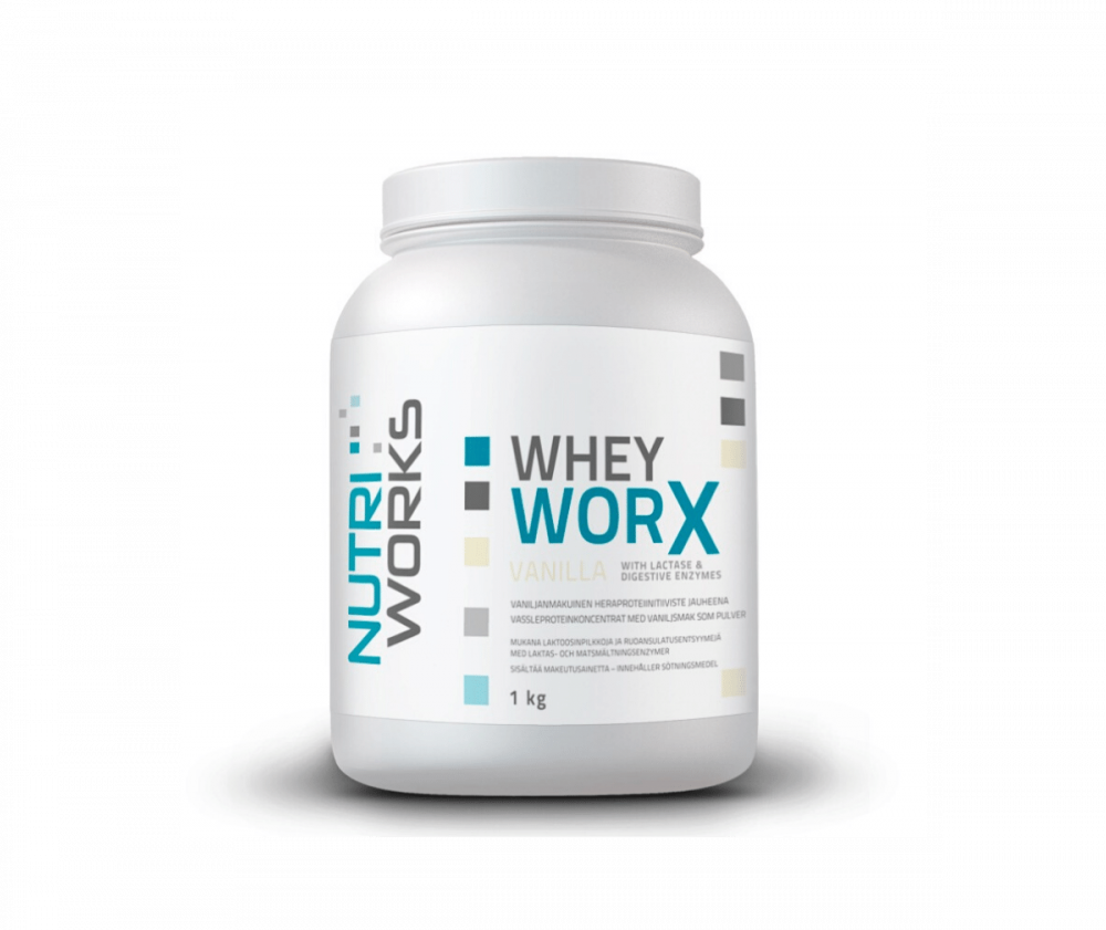 Nutri Works Whey WorX With Lactase & Digestive Enzymes, 1 kg