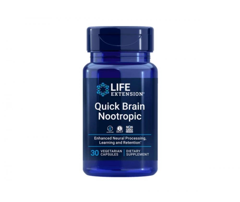 LifeExtension Quick Brain Nootropic, 30 kaps.