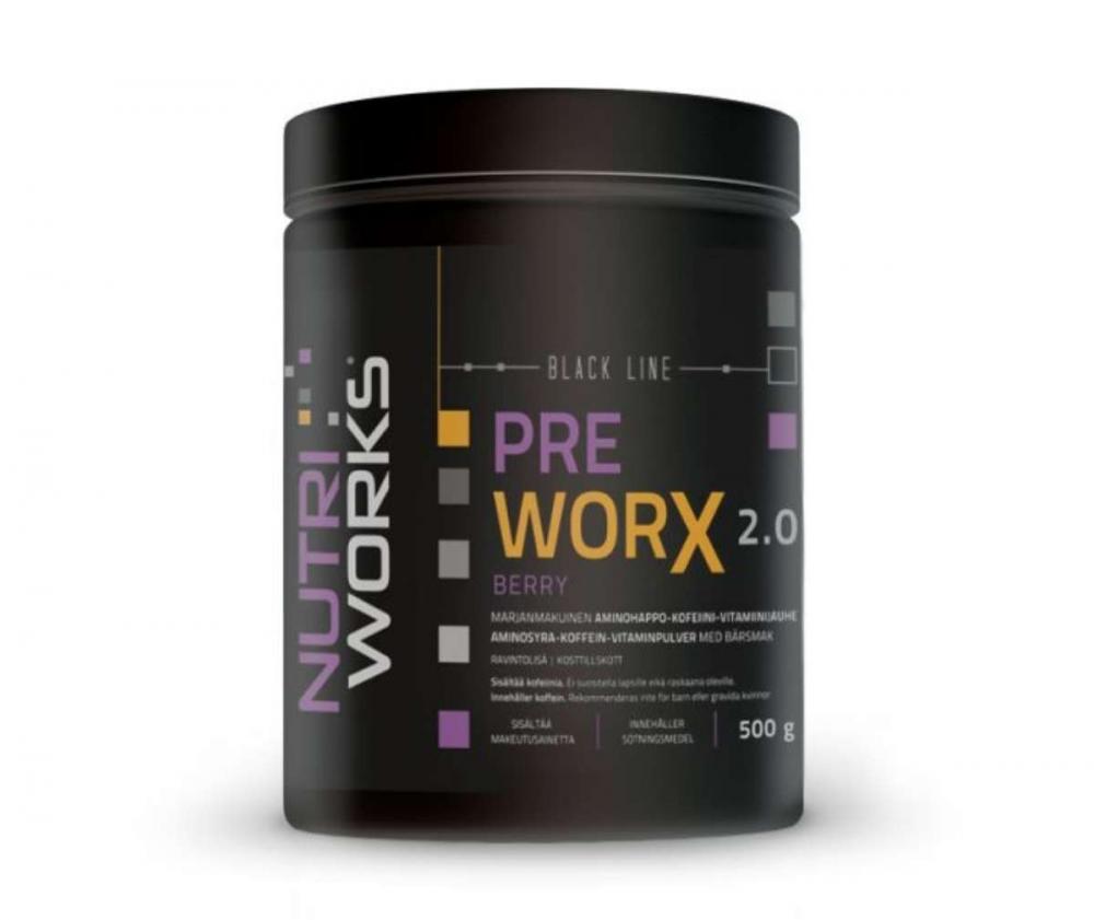 Nutri Works Black Line Pre WorX 2.0, 500 g, Berry