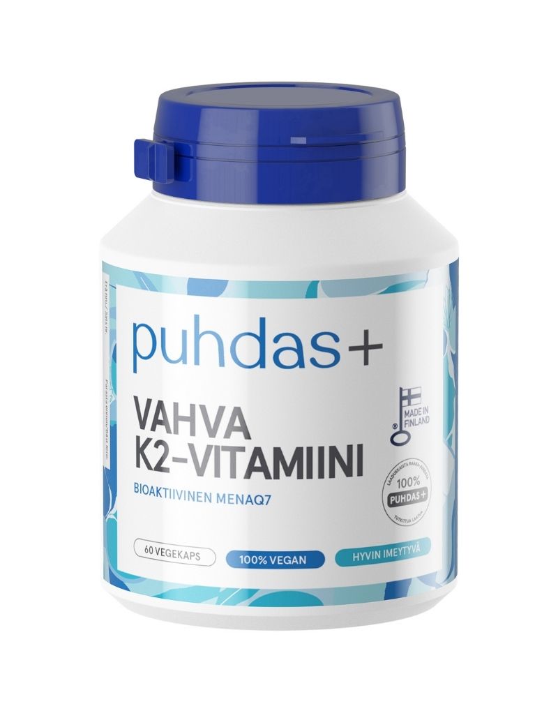 Puhdas+ Vahva K2-vitamiini, 60 kaps.