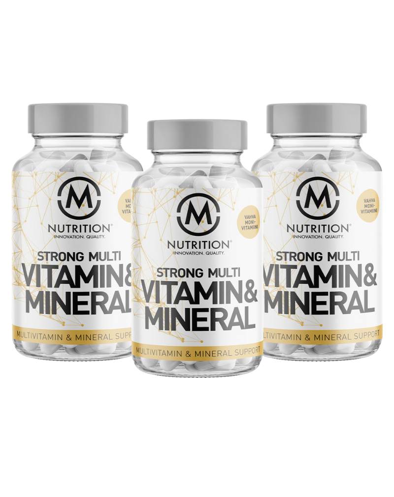 Big Buy: 3 kpl M-Nutrition Strong Multivitamin & Mineral (360 kaps.)