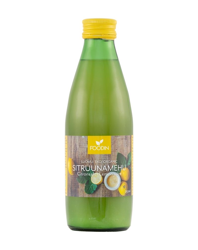 FOODIN Luomu-Sitruunamehu, 250 ml