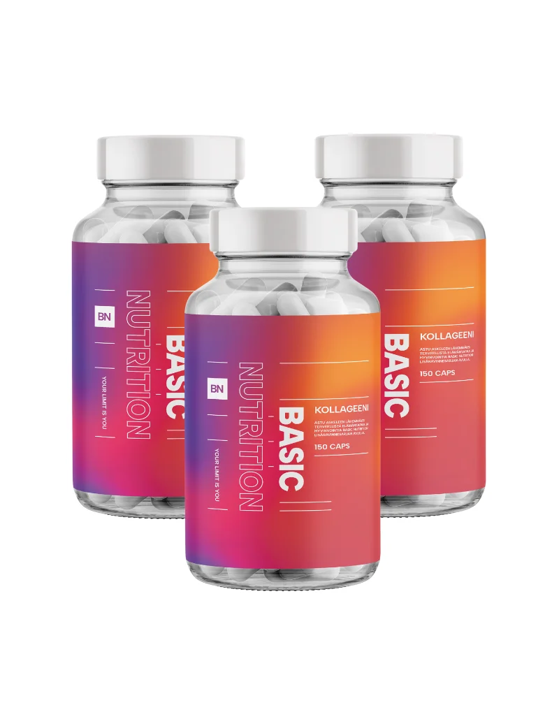 Big Buy: 3 kpl Basic Nutrition Kollageeni (450 kaps.)