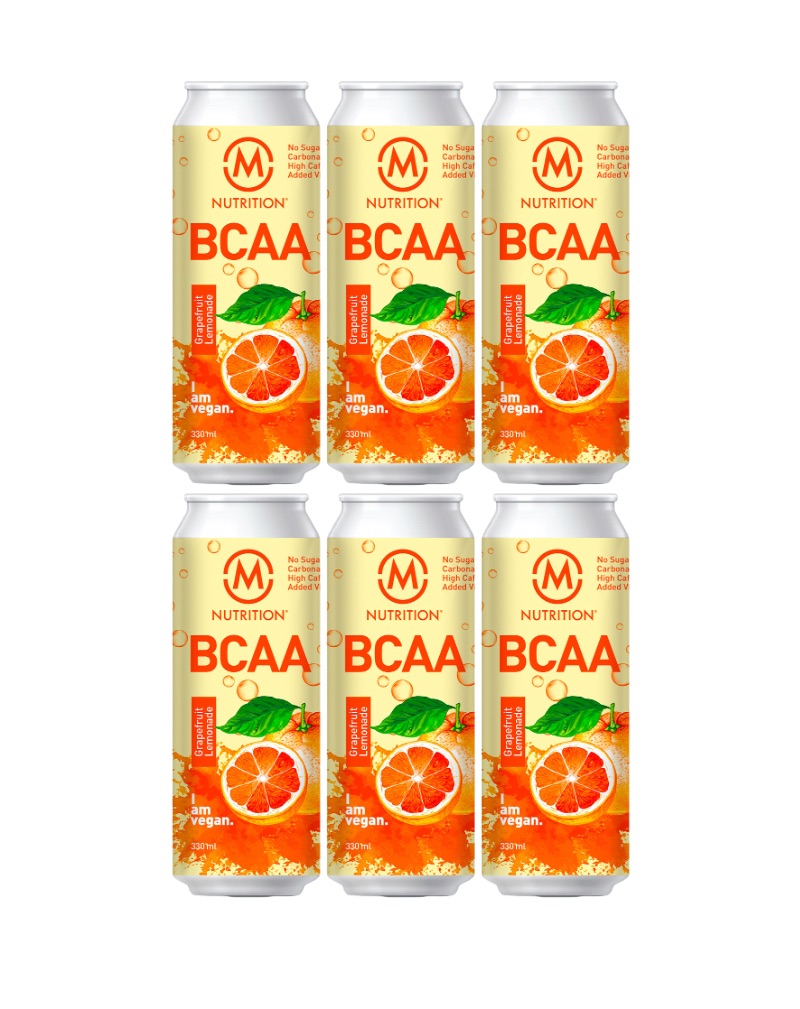 M-Nutrition BCAA-valmisjuoma, Red Grapefruit Lemonade 6-pack (09/24)