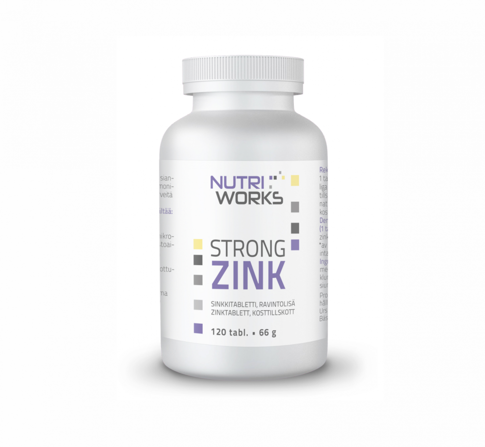 Nutri Works Strong Zink, 120 tabl