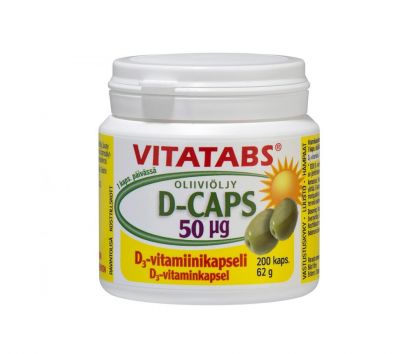 Vitatabs D-Caps, 200 kaps.