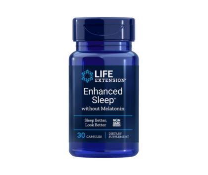 LifeExtension Enhanced Sleep Without Melatonin, 30 kaps. (08/23)