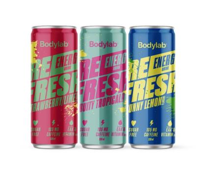 Bodylab REFRESH Energy Drink, 330 ml (päiväys 7/23)