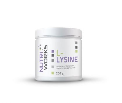 Nutri Works L-Lysine, 200 g (päiväys 4/24)