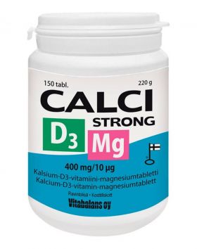 Calci Strong + Magnesium + D3-vitamiini, 150 tabl