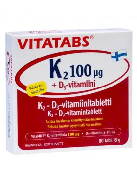 Vitatabs K2 100 µg + D3, 60 tabl.