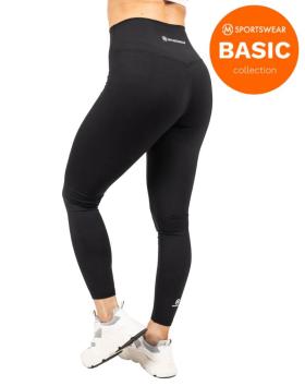 M-Sportswear Basic High Waist Workout Tights, Definitely Black