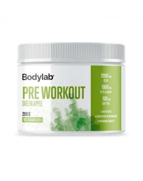 Bodylab Pre-Workout, 200 g, Green Apple