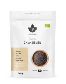 Puhdistamo Luomu Chia-Siemen, 500 g