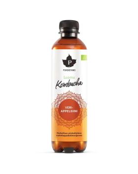 Puhdistamo Kombucha 370 ml, Veriappelsiini (Poistotuote, parasta ennen 07/23)