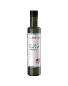 Puhdas+ Premium Lohiöljy Omega-3, 250 ml