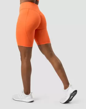 ICIW Scrunch V-Shape Biker Shorts, Orange