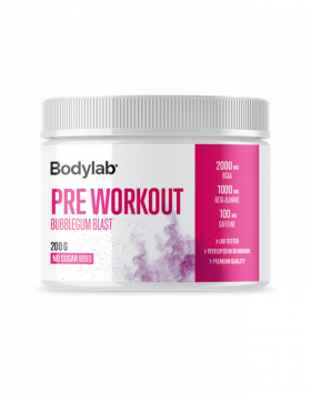 Bodylab Pre-Workout, 200 g, Bubblegum Blast