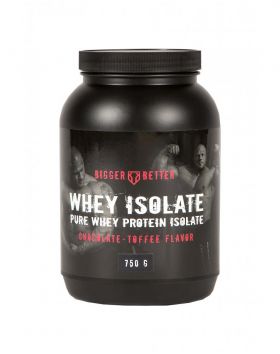 BIGGER=BETTER Whey Isolate, 750 g, Chocolate Toffee