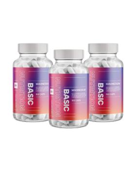 Big Buy: 3 kpl Basic Nutrition Magnesium (450 kaps.)